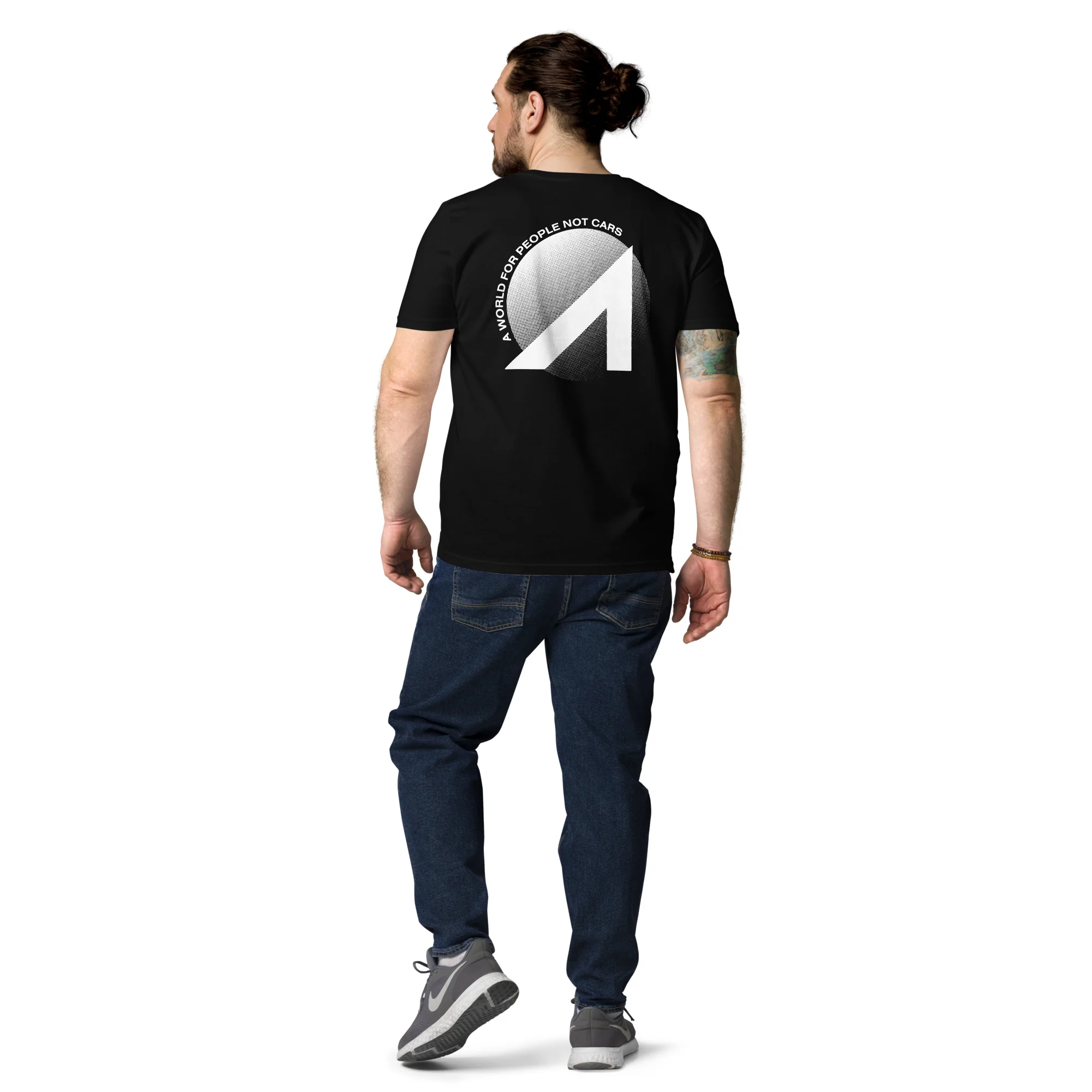 A World For People Not Cars Unisex organic cotton t-shirt - Image 4
